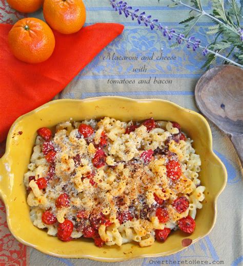 Macaroni Cheese With Bacon And Tomatoes