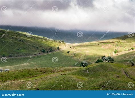 Rocky Hills And Meadows Of South Wales Stock Photo Image Of