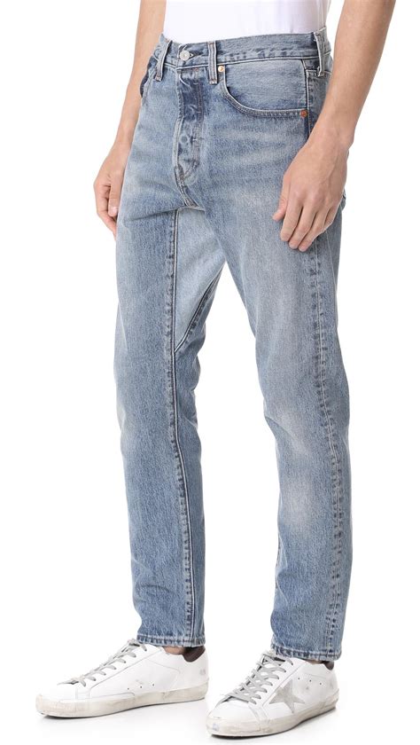 Lyst Levis Custom Gusset Tapered Denim Jeans In Blue For Men