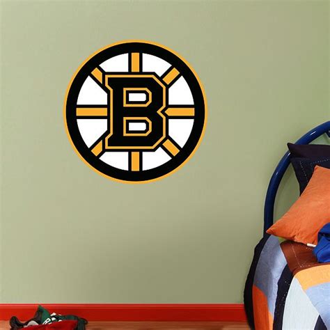 Boston Bruins Logo X Large Officially Licensed Nhl Removable Wall