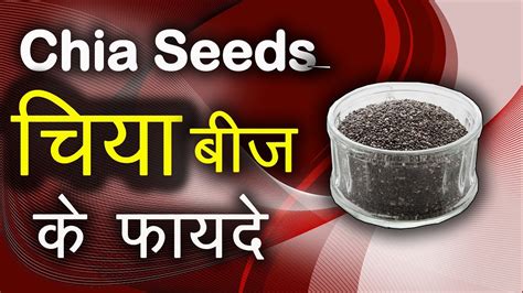 चिया बीज के फायदे । Chia Seeds Benefits In Hindi Benefits Of Chia