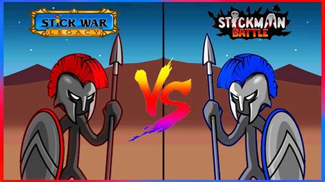 Stick War Legacy Vs Stick War Stickman Battle Legacy Youtube