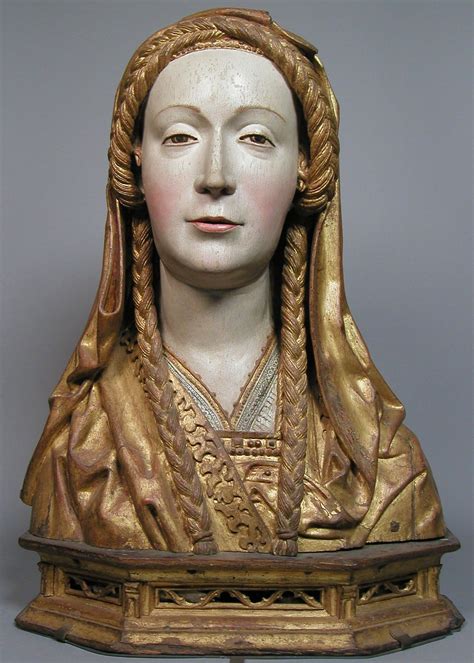 Reliquary Bust Of A Female Saint South Netherlandish Medieval Art