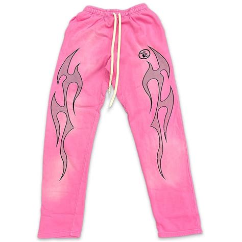 Hellstar Flame Sweatpants Pink Royal Culture