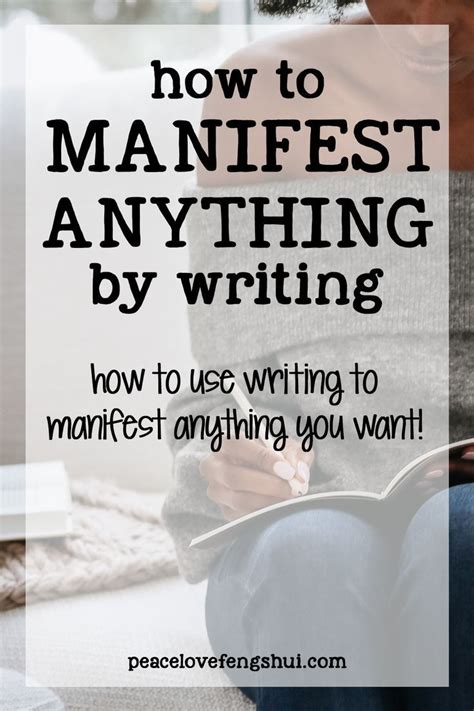 Manifestation Writing Methods How To Manifest Anything By Writing Artofit