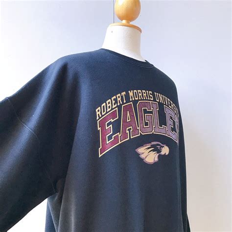 Vintage Robert Morris University Eagles Sweatshirt Size 3xl Etsy