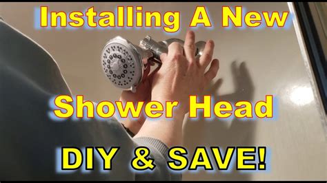how to install a new shower head for beginners youtube