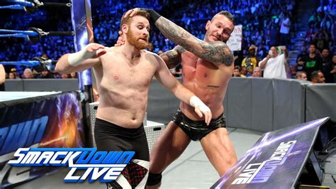 randy orton vs sami zayn smackdown live dec 5 2017 youtube