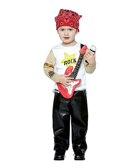 Black And Red Future Rock Star Dress Up Set Toddler Boy Costumes