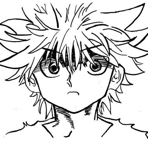 Angry Killua Zoldyck Coloring Page Download Print Or Color Online