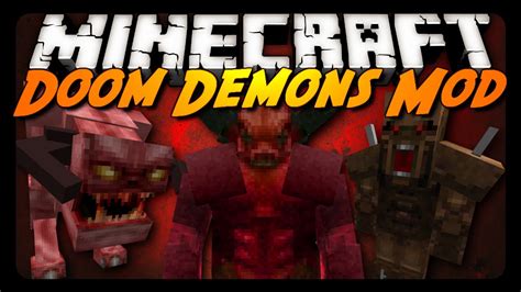Minecraft Mod Review Doom Demons Mobs Youtube