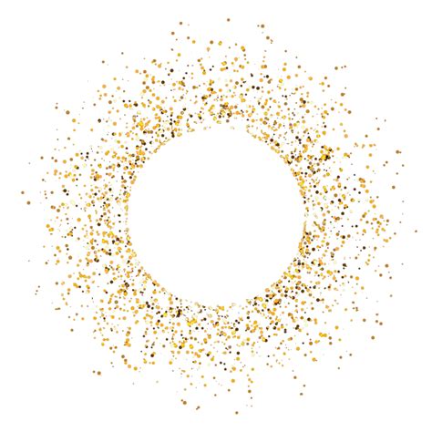 Glitter Circle Gold Round Glitters Sticker By Ismedsyahrul