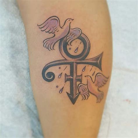 My Own Personal Prince Tribute On The Back Of My Leg On My Rain Tattoo