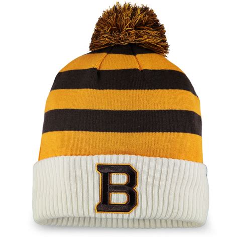 Fanatics Branded Boston Bruins White 2019 Winter Classic Cuffed Pom