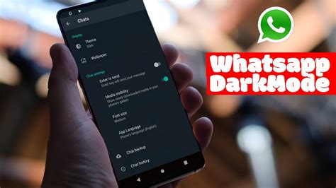 Whatsapp Dark Mode Is Finally Available On Android And Ios Youtube