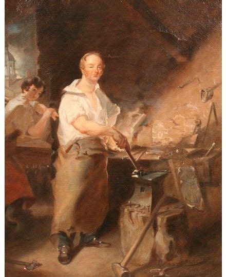 Pat Lyon At The Forge Painting George H Comegys Oil Paintings