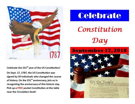 Celebrate Constitution Day Fort Bragg Library