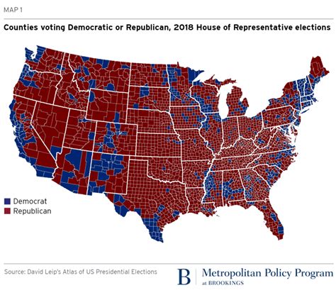 A Vast Majority Of Counties Showed Increased Democratic Support In 2018