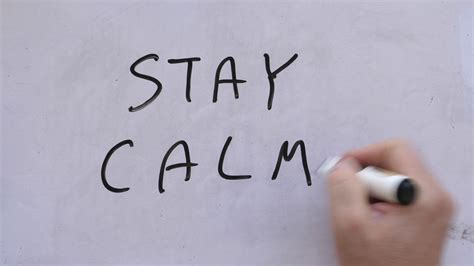 Stay Calm Concept Stock Video Footage Sbv Storyblocks