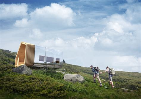 This Modular Mountain Shelter Is Net Zero And Can Be Delivered Via