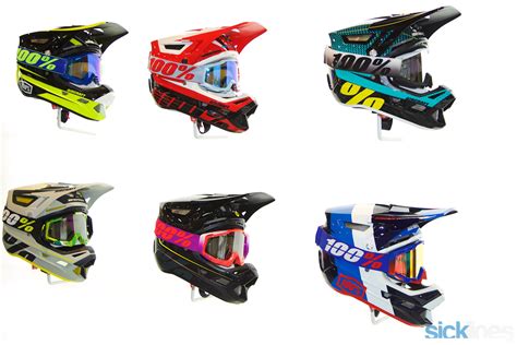100 Percent Aircraft Helmet Colors Neon White Blue Red White Carbon Mips