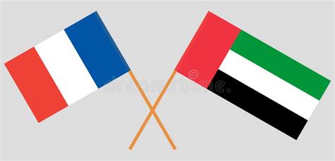 France And United Arab Emirates The French And UAE Flags Official Colors Correct Proportion