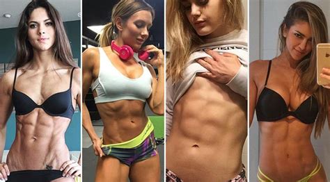 20 Women With Incredible Abs On Instagram Muscle And Fitness Abs Women Tight Abs Girl Abs