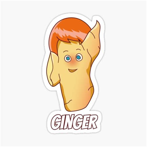 Ginger Sticker By Bluerockdesigns Redbubble