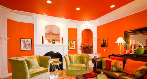 19 Orange Living Room Designs Decorating Ideas Design Trends