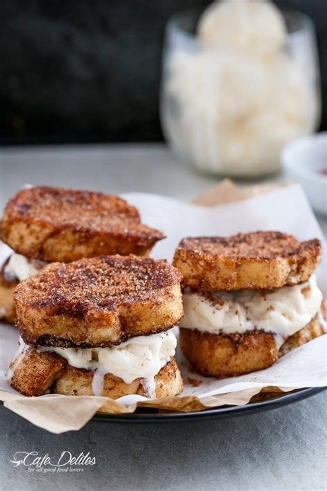 Churro French Toast Ice Cream Sandwich 20 Mouthwatering Breakfast