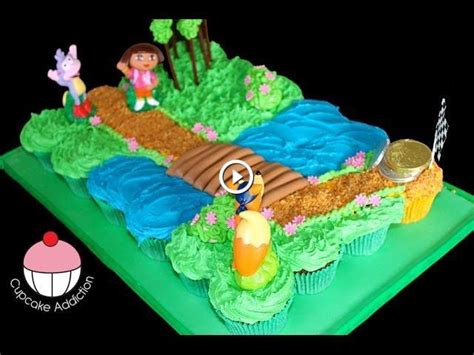Dora Cupcake Cake Make A Dora The Explorer Pullapart Cupcakes Cake