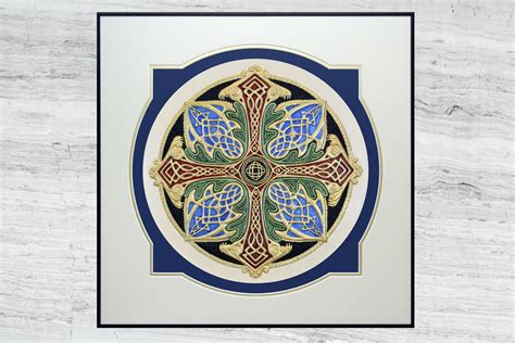 Celtic Cross of Creation - Cast Paper - Celtic Blessing - Irish art ...