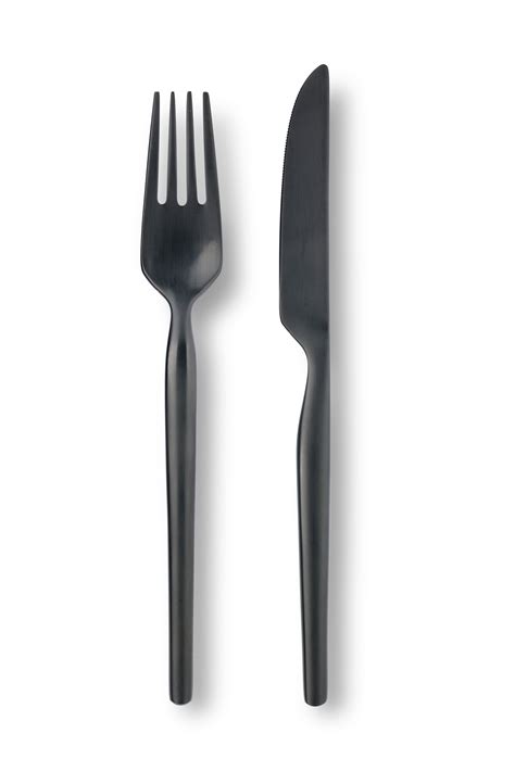 Flatware Noir Modern Cutlery Tabletop Couture Outdoor