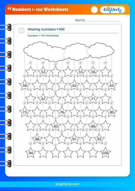 Free Printable Numbers 1 100 Worksheets For Kids Pdfs