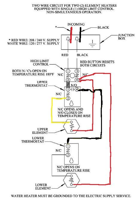Electric Hot Water Heater Electrical Diagram