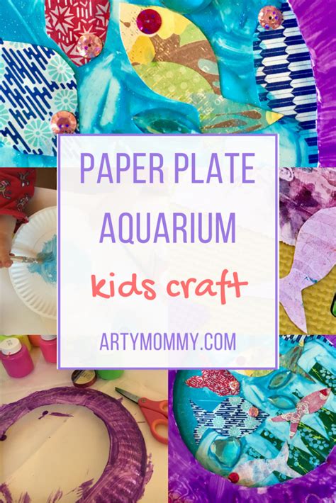 Paper Plate Aquarium Come Swim Under The Sea With Me Arty Mommy