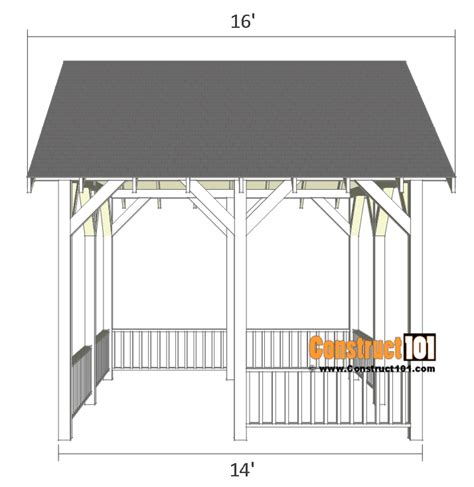 A small pavilion is ideal for a bbq or pizza oven. How to Build a Storage Shed: Free Pavilian Plans Material ...