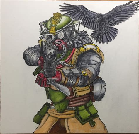 Bloodhound Original Drawing I Did Of My Favorite Apex Legends