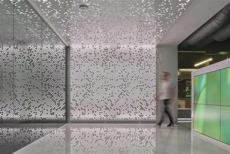 Interior Perforated Metal Panels Graphic Perf Photoreal Interior