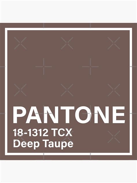 Pantone 18 1312 Tcx Deep Taupe Sticker For Sale By Princessmi Com