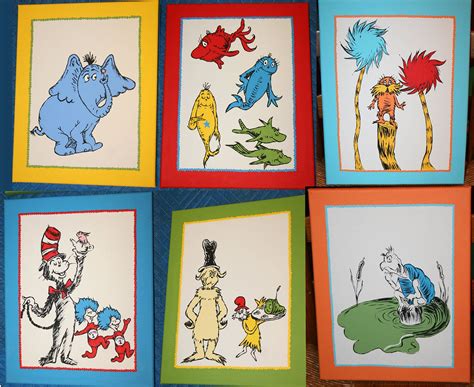 More Characters Dr Seuss Wall Art Hand Painted Wall Art Kids Room