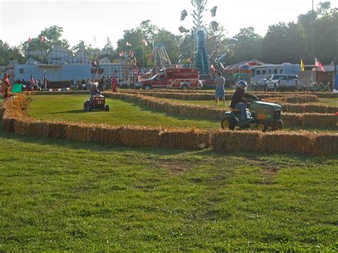 Lawnmower Racing At The Community Fair Of The Small Rural Flickr