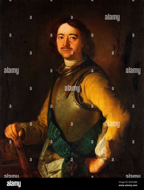 Peter The Great Portrait Of Tsar Peter I Of Russia 1672 1725 Oil On