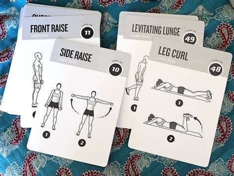 Card Workout Ball Chair Leg Curl Medicine Ball Visual Learners