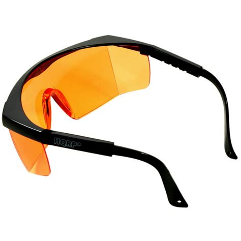 hqrp orange lenses uv protection safety glasses for yard work lawn mowing gardening weed