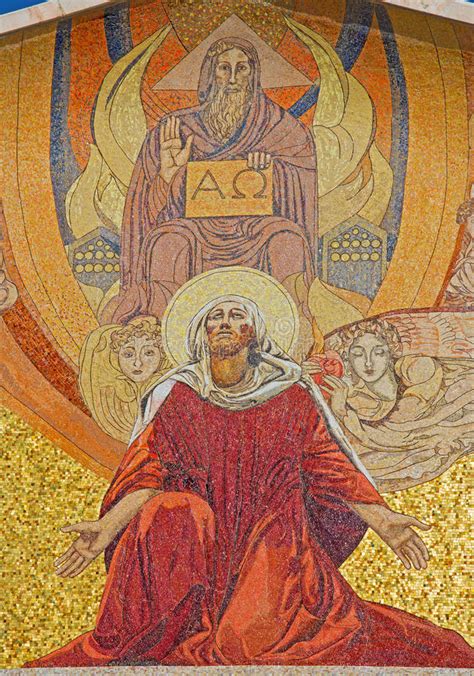 Jereusalem Mozaika Na Portalu Kościół Wszystkie Narody bazylika Agonia Zdjęcie Stock Obraz