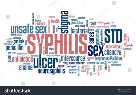 Syphilis Sexually Transmitted Disease Std Word 스톡 일러스트 790523944 Shutterstock