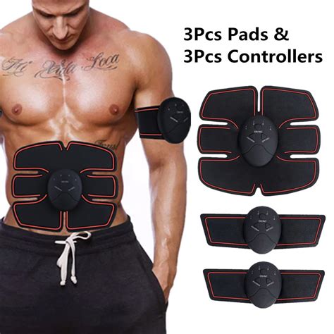 8 Pads Ems Abdominal Muscle Toning Trainer Abs Stimulator Toner Fitness Gym Belt Mit Exklusiven