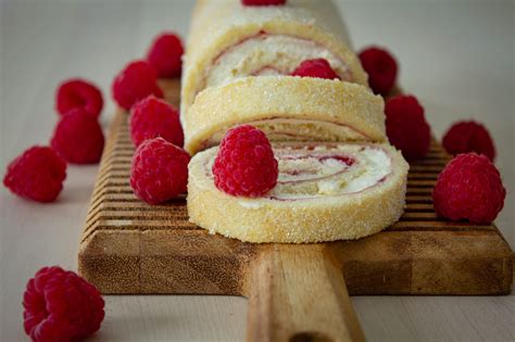 Swedish Swiss Roll With Raspberries And Cream Fika With M