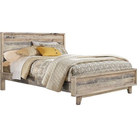 Woodstock Queen Rustic Wooden Bed Frame In Natural Buy